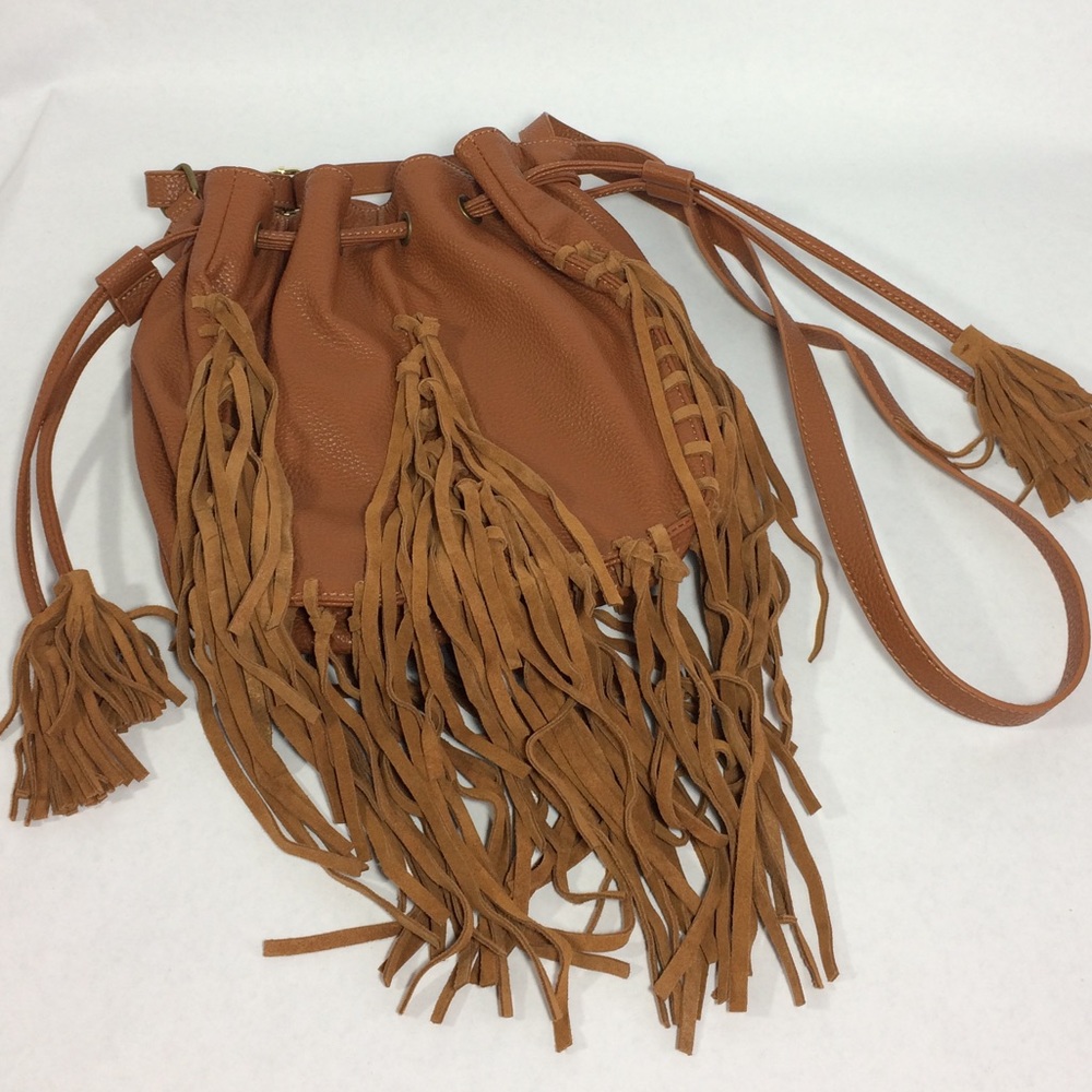Steve madden festival fringe bucket crossbody bag - Picture 7 of 7